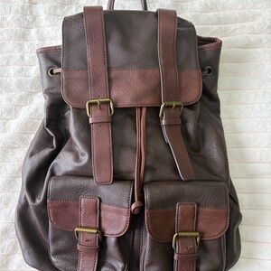 Brown Leather Backpack from Aldo